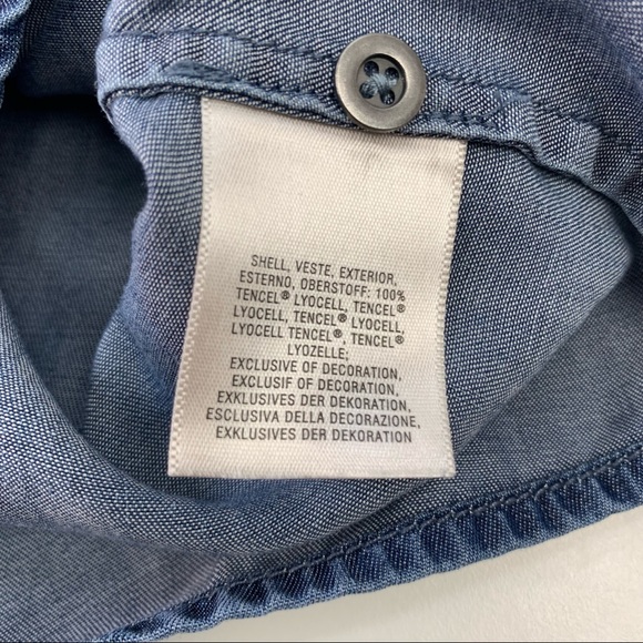 Anthropologie Holding Horses Stitched Chambray Top - Picture 9 of 12